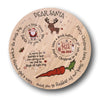 Santa Treat Plate Round - Christmas Eve Tradition - Wooden - Non Personalised Boards Christmas Eve Store 